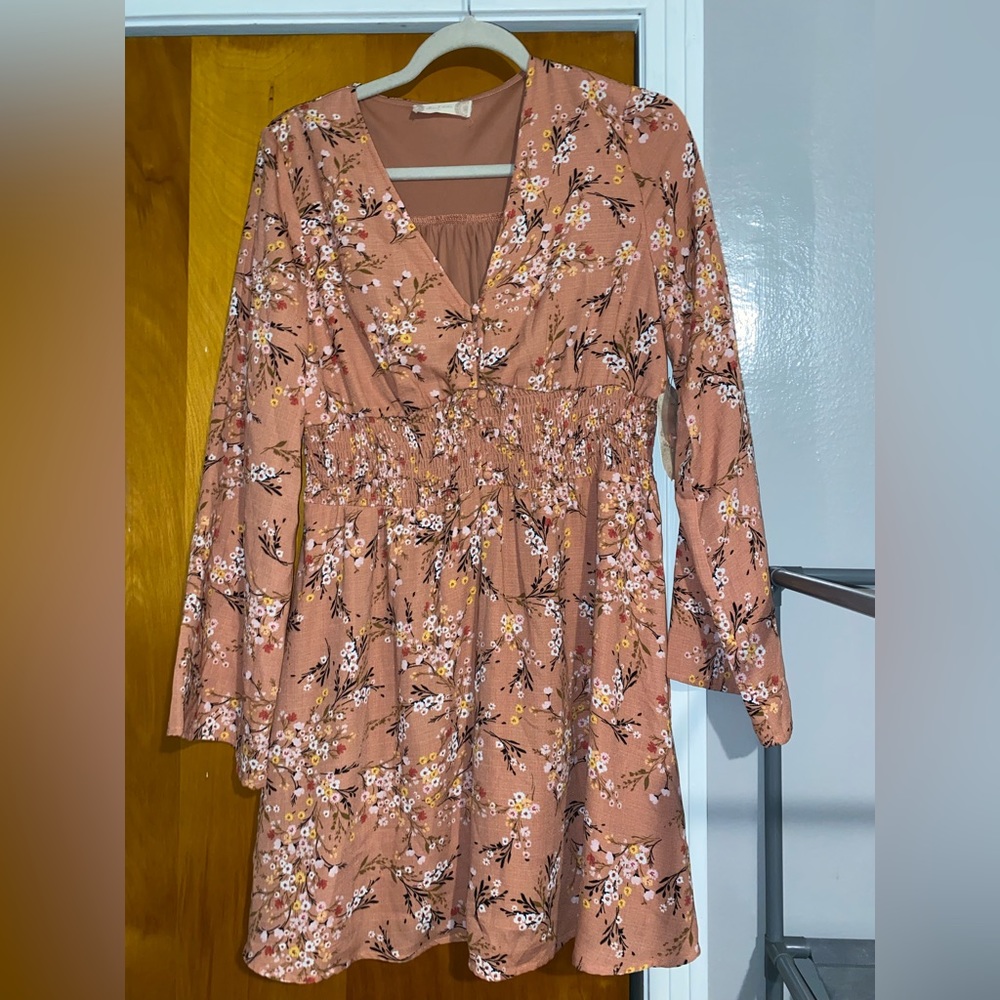 Altar’d State Orange Printed Dress